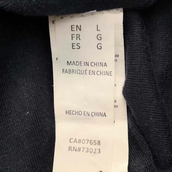 Urban Man Men's Size Large Navy Tab Collar Full Zip Lined Windbreaker - Picture 4 of 10